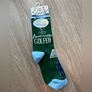 Awesome Golfer Primitives by Kathy socks, NWT